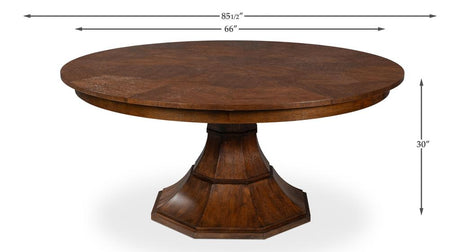 Giselle Jupe Brown Large Dining Table - Ornate Home