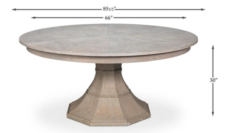 Giselle Jupe Grey Dining Table - Ornate Home