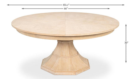 Giselle Jupe Natural Dining Table - Ornate Home