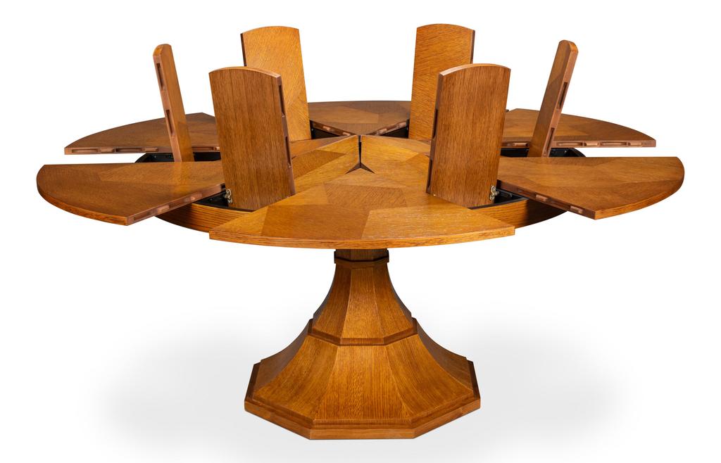 Giselle Jupe Tobacco Brown Dining Table - Ornate Home