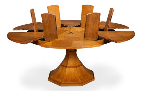 Giselle Jupe Tobacco Brown Dining Table - Ornate Home