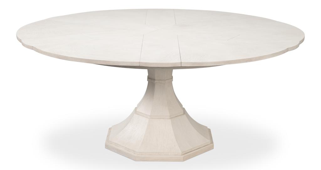 Giselle Jupe White Dining Table - Ornate Home