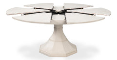 Giselle Jupe White Dining Table - Ornate Home
