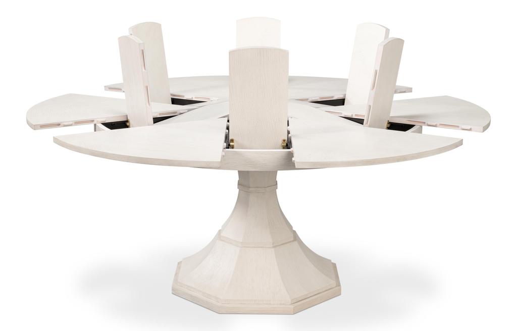 Giselle Jupe White Dining Table - Ornate Home
