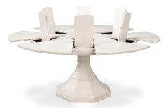 Giselle Jupe White Dining Table - Ornate Home