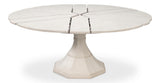 Giselle Jupe White Dining Table - Ornate Home