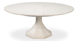 Giselle Jupe White Dining Table - Ornate Home