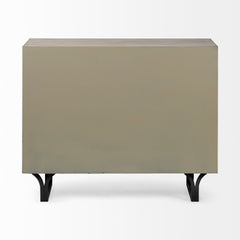 Giselle Light Brown Fir Veneer 3 Drawer Accent Cabinet - Ornate Home