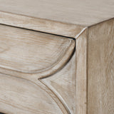 Giselle Light Brown Fir Veneer 3 Drawer Accent Cabinet - Ornate Home