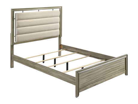 Giselle Rustic Beige California King Panel Bed - Ornate Home