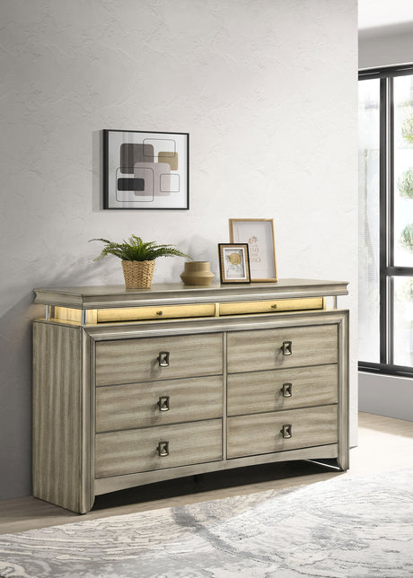 Giselle Rustic Beige Dresser - Ornate Home