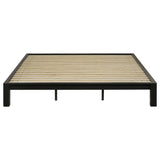 Gislen Black Eastern King Easy Assembly Wood Platform Bed - Ornate Home
