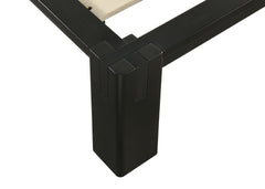 Gislen Black Full Easy Assembly Wood Platform Bed - Ornate Home
