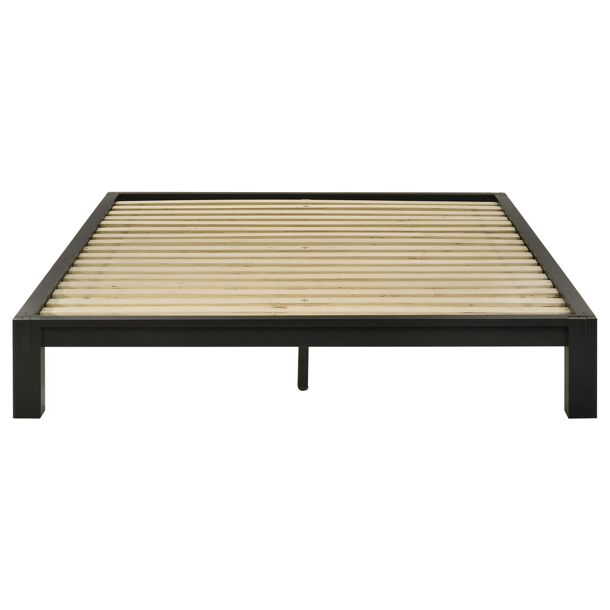 Gislen Black Queen Easy Assembly Wood Platform Bed - Ornate Home