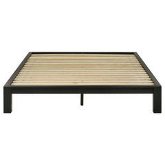 Gislen Black Queen Easy Assembly Wood Platform Bed - Ornate Home