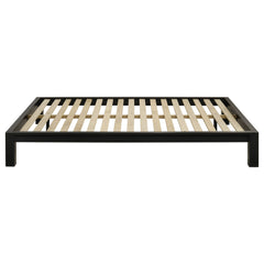 Gislen Black Queen Easy Assembly Wood Platform Bed - Ornate Home
