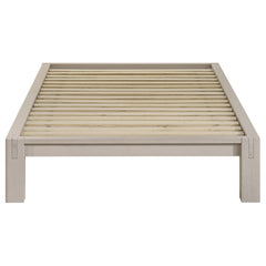 Gislen White Twin Easy Assembly Wood Platform Bed - Ornate Home