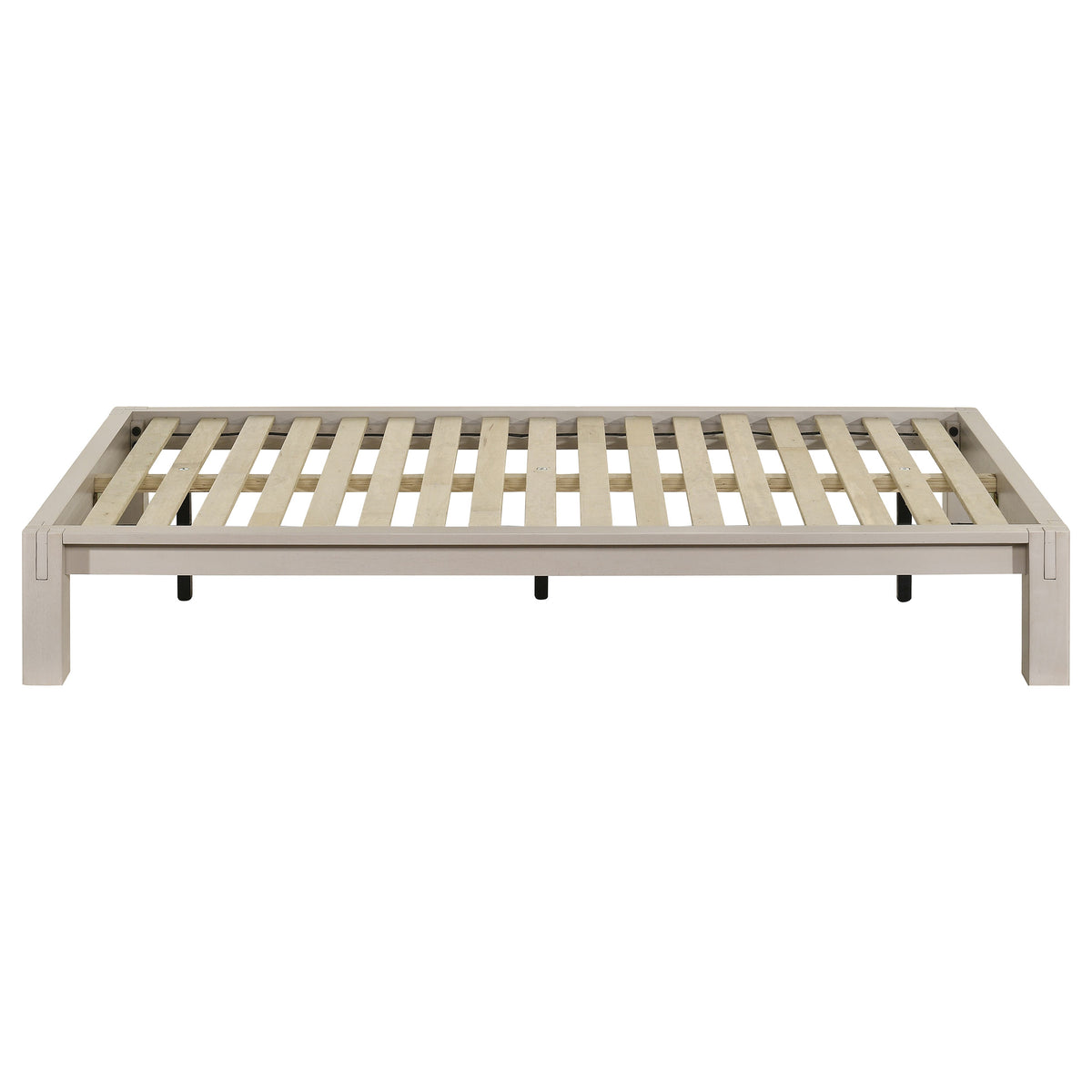 Gislen White Twin Easy Assembly Wood Platform Bed - Ornate Home