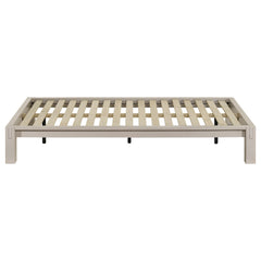 Gislen White Twin Easy Assembly Wood Platform Bed - Ornate Home