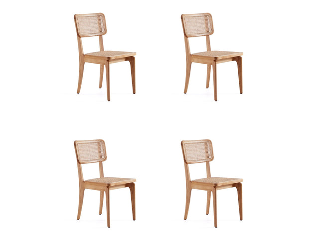 Giverny Dining Chair in Nature Cane (set of 4) - Ornate Home