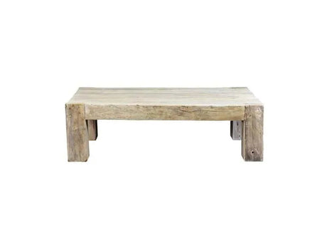 Giza Bleached White Coffee Table - Ornate Home