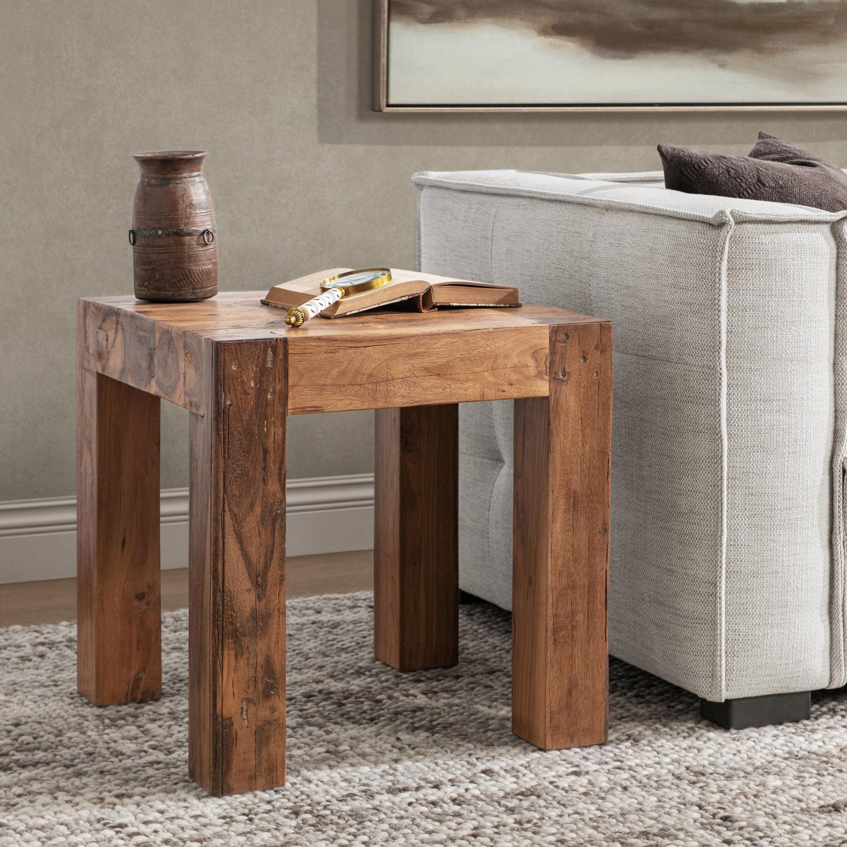 Giza Natural End table - Ornate Home