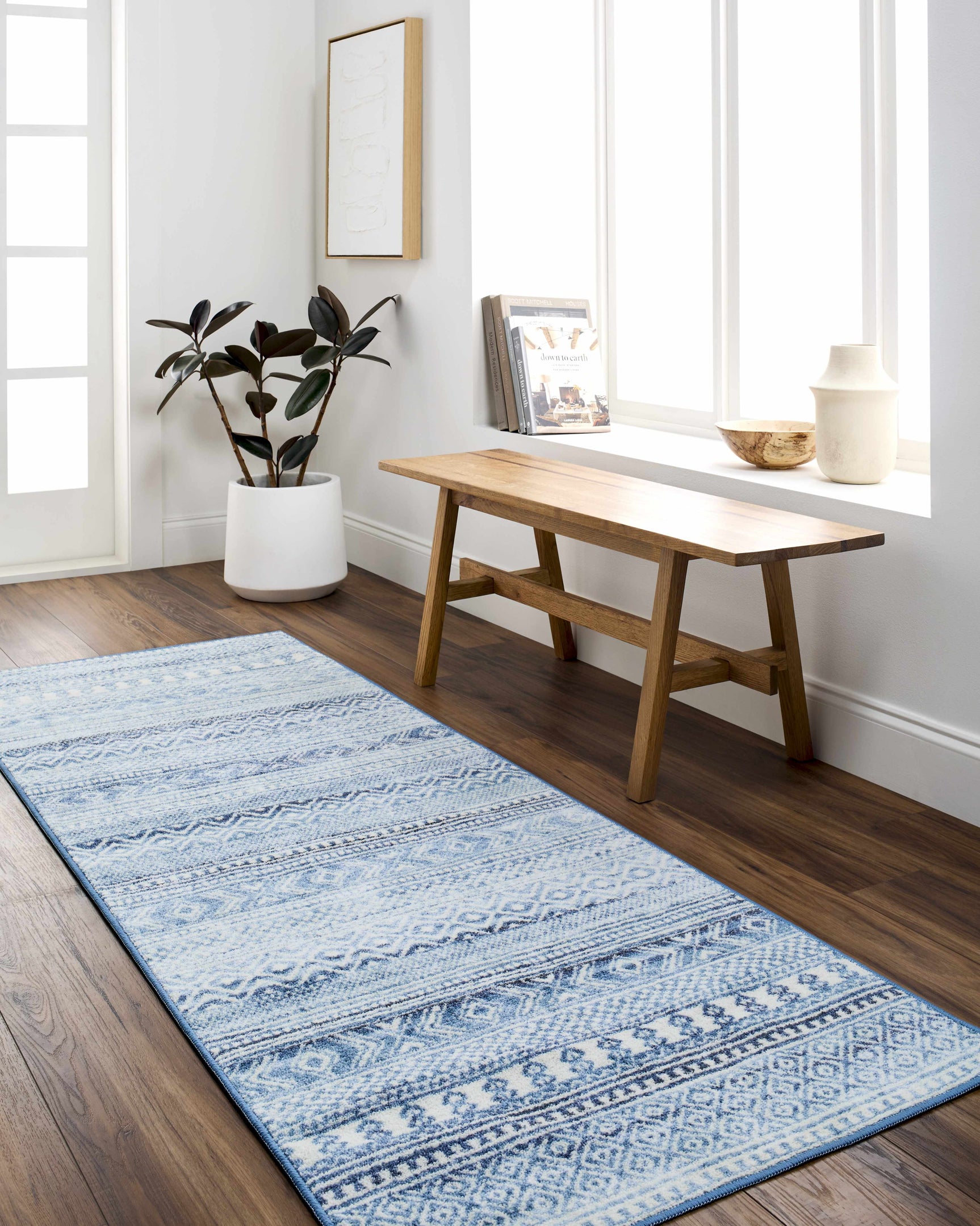 Gizeh Arctic Stone Washable Area Rug - Clearance - Ornate Home