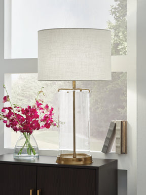 Gizeh Clear/Gold Table Lamp (Online Special Price) - Ornate Home