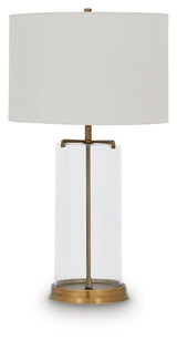 Gizeh Clear/Gold Table Lamp (Online Special Price) - Ornate Home