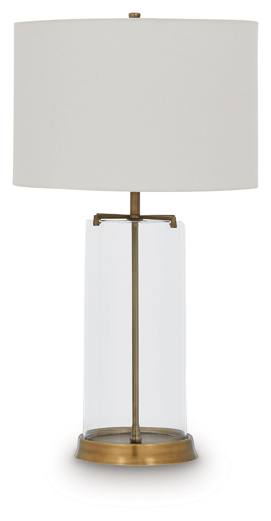 Gizeh Clear/Gold Table Lamp (Online Special Price) - Ornate Home