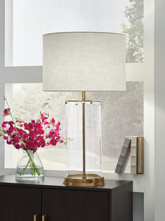 Gizeh Clear/Gold Table Lamp - Ornate Home