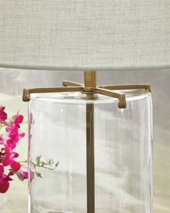 Gizeh Clear/Gold Table Lamp - Ornate Home