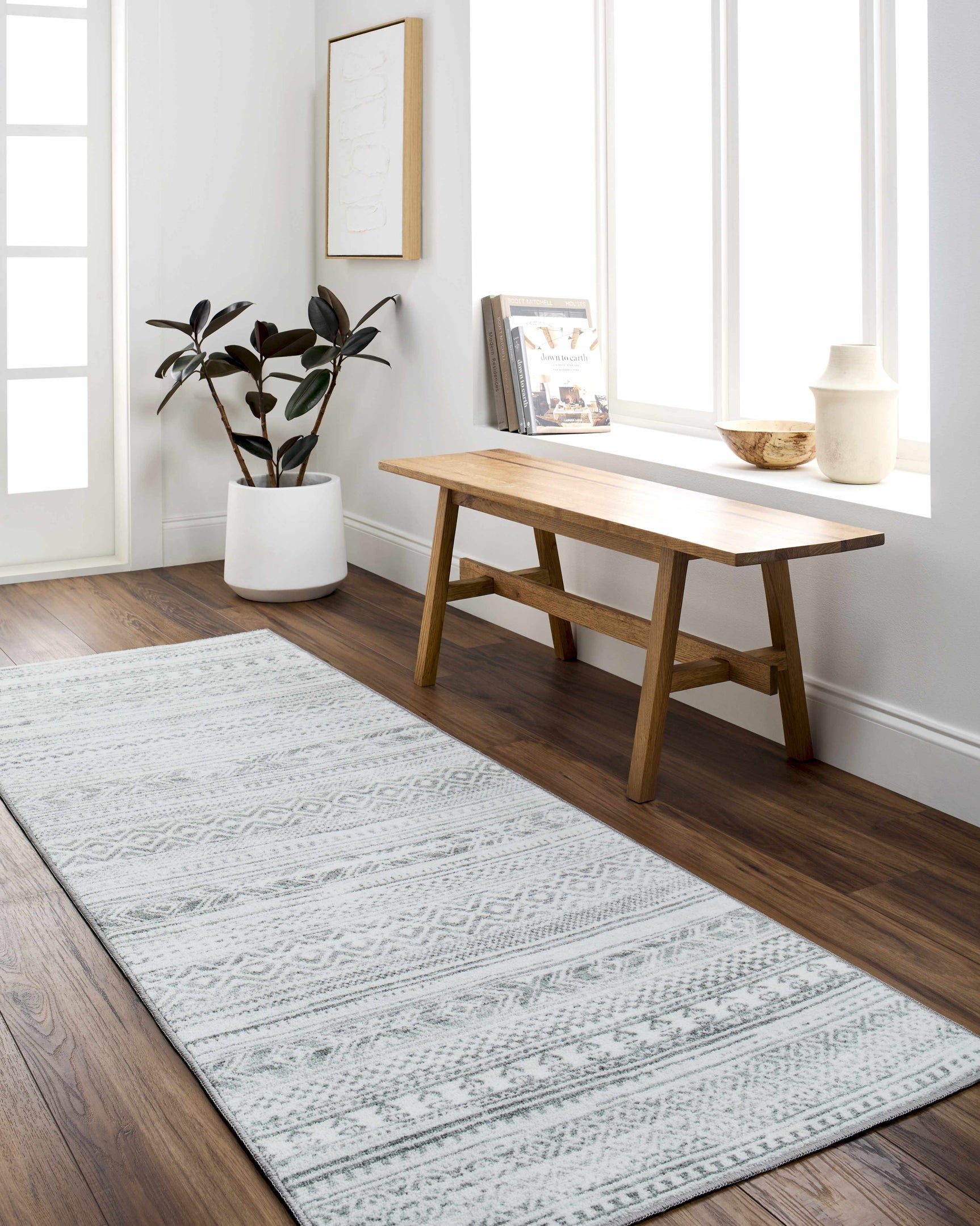 Gizeh Silverton Washable Area Rug - Clearance - Ornate Home
