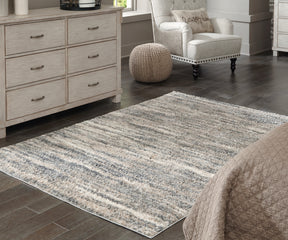 Gizela Ivory/Beige/Gray Large Rug - Ornate Home