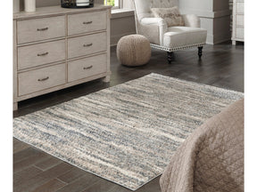 Gizela Ivory/Beige/Gray Medium Rug 5'3" x 7'3" (Online Special Price) - Ornate Home
