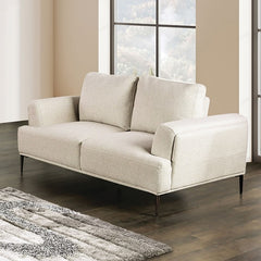 Gladbach Beige Upholstery Living Room Set - Ornate Home