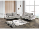 Gladbach Gray Upholstery Living Room Set - Ornate Home