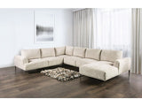 Gladbach Light Brown J-Shape Sectional - Ornate Home