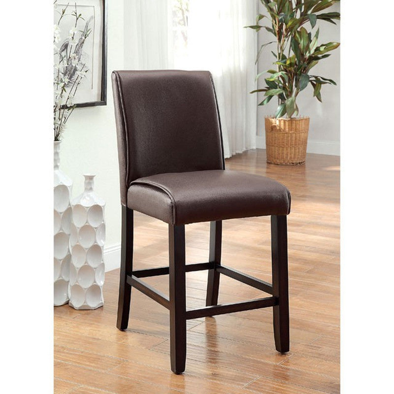 Gladstone Dark Walnut Counter Height Chair (Set of 2) - Ornate Home
