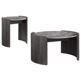 Gladstone Distressed Grey 2-piece Coffee and End Table Set - Ornate Home