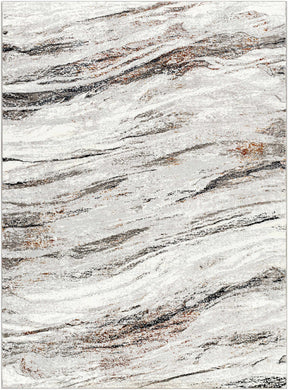 Glain Gray & Brown Marble Area Rug - Clearance - Ornate Home