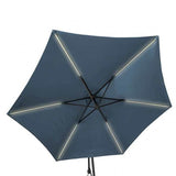 Glam Cantilever Umbrella w/ LED - Ornate Home