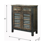 Glancio Oak Console Cabinet - Ornate Home