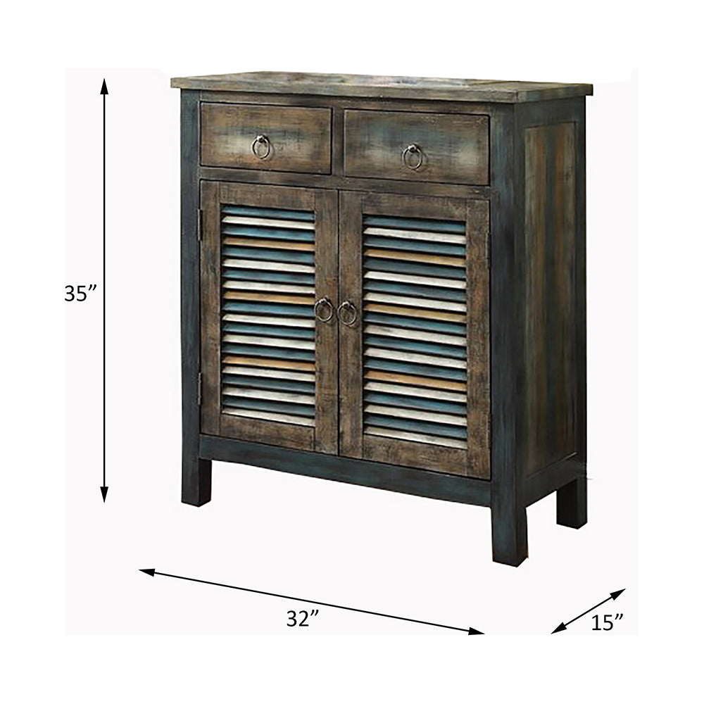 Glancio Oak Console Cabinet - Ornate Home