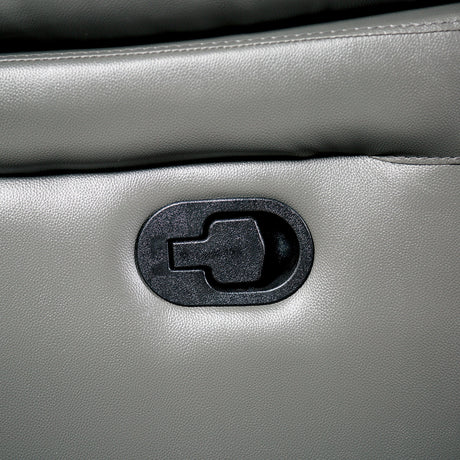 Glarus Dark Gray Leather Match Recliner - Ornate Home