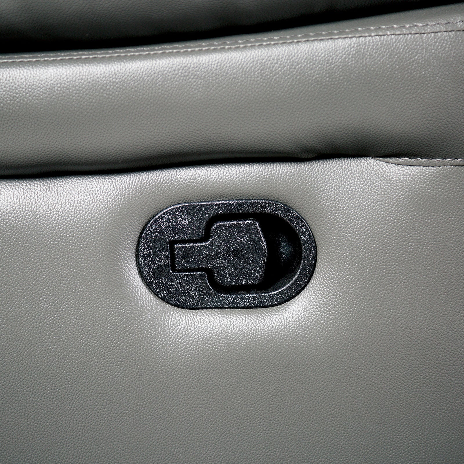 Glarus Dark Gray Leather Match Reclining Living Room Set - Ornate Home