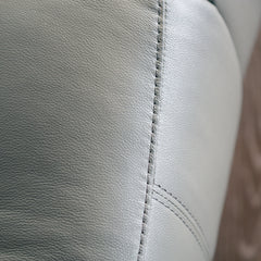 Glarus Dark Gray Leather Match Reclining Sofa - Ornate Home