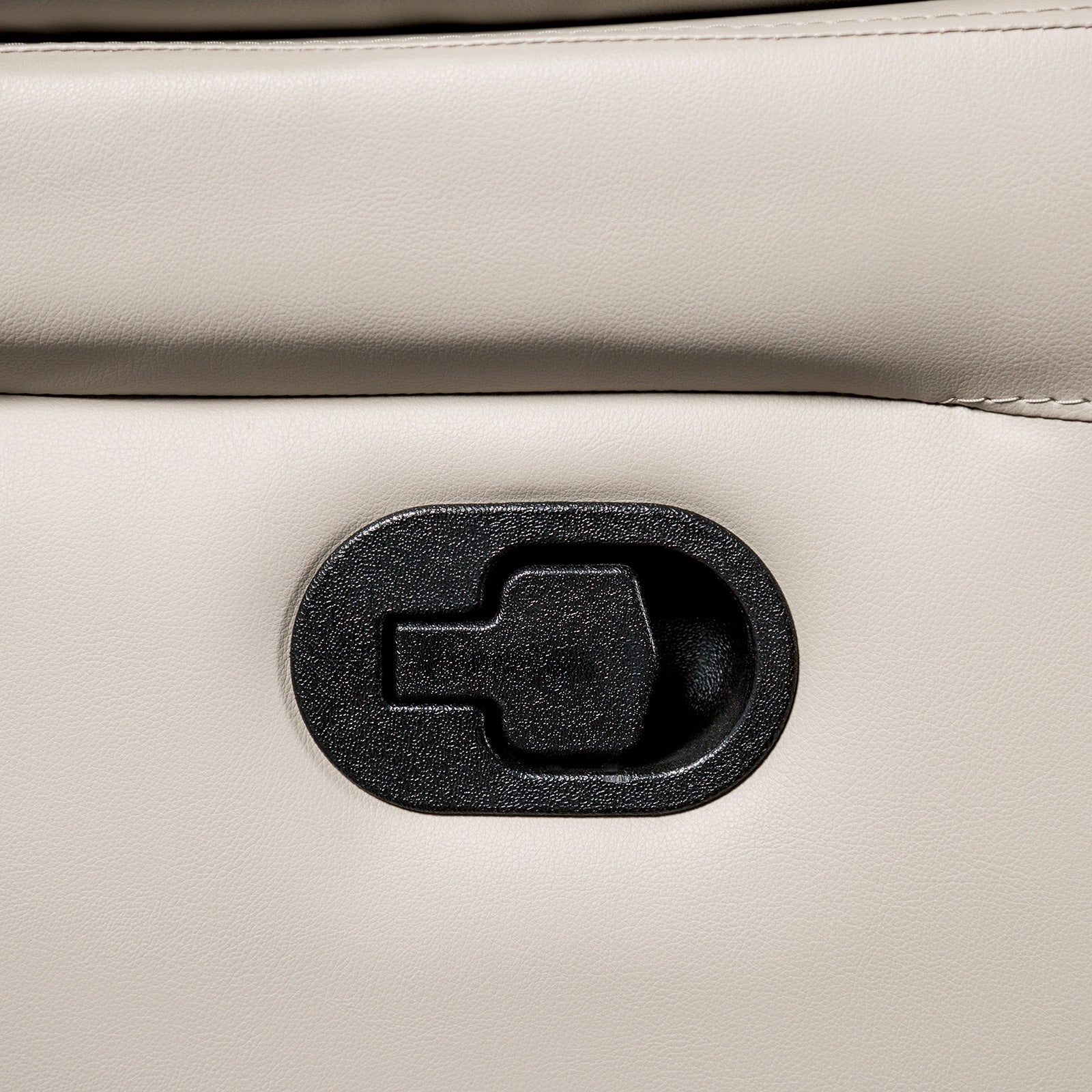 Glarus White Leather Match Reclining Loveseat - Ornate Home