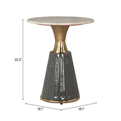 Glasa Multicolor Side Table - Ornate Home