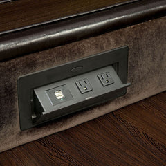 Glasgow Dark Brown Sectional - Ornate Home